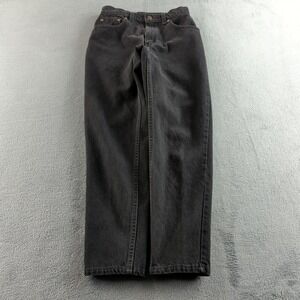 Vintage 90s Levis 551 Jeans Womens 4 Petite Black Relaxed Tapered Made in USA